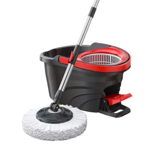 OEM Hands-Free Spinning Clean Dual-Drive Water-Absorbing 360 Rotating Mop Bucket Set with Pedal Steel pp Basket for Option