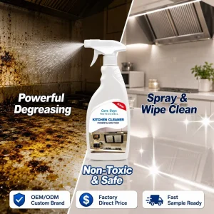 OEM Heavy Duty Kitchen Degreaser Spray Foam Range Hood Oil Stain Grease Remover for Oven Stove Household Cleaning