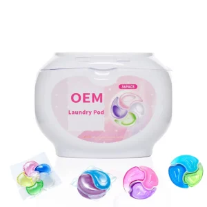 OEM High Efficiency Clean Disposable Apparel Laundry Detergent Pods & Softener with Lasting Fragrance 3 in 1 Washing Capsules