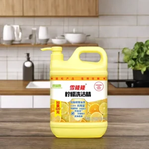 OEM High Efficient 1L Lemon Scent Kitchen Dish Soap Liquid Quality Disposable Dishwashing Liquid High Concentrated Grease Oil
