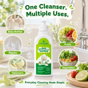 OEM Large Capacity Baby Bottle Cleaner Rich Foam Biodegradable Eco Friendly Formula Easy Rinse Protects Hands for Whole Family