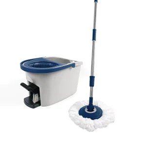 OEM Large Capacity Foot Pedal Spin Mop and Bucket Set with Microfiber Mop Head for Household and Commercial Cleaning