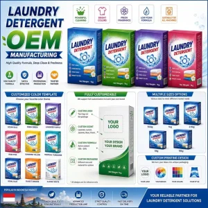 OEM Laundry Detergent Powder Support Private Label Custom Brand Factory in China Contract Manufacturing Bulk