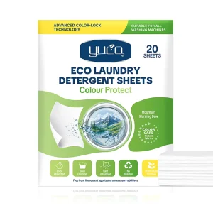 OEM Laundry Detergent Sheet 14x11cm Color Protection Stain Remover 20 Sheets Eco Friendly