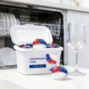 OEM Manufacture Yicun Dishwasher Detergent Pacs Eco friendly Dishwashing Capsules Fresh Scent 10-15g