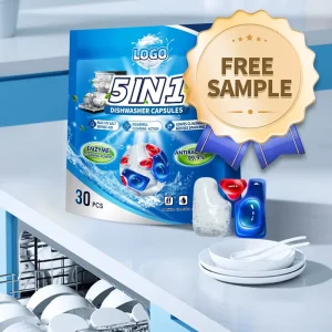 OEM Manufacturer’s 3 in 1 Non Toxic Concentrated Detergent Gel Tablets Free Sample Multi Effect Deep Cleaning Dishwashing Pods