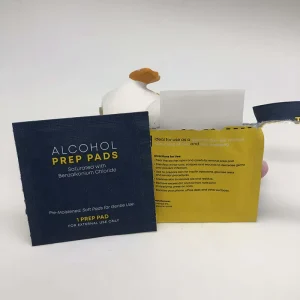 OEM Non Woven 70% Alcohol Prep Pad Individually Wrapped Alcohol Wipes for Ear Nail Disinfection