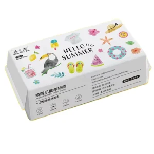 OEM/ODM 100% Cotton Disposable Face Towel Facial Tissue Paper Cotton Biodegradable Nonwoven Dry Wipes for Facial Cleansing