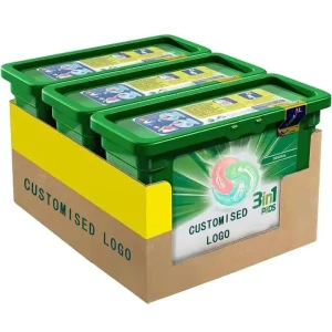OEM ODM 3 in 1 Hypoallergenic Laundry Capsules Organic Laundry Pods for Sensitive Skin