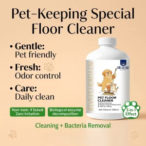OEM ODM 500ml Pet Floor Cleaner With Jasmine White Tea Essential Oil Deep Clean Deodorize for Cat Dog Household Surfaces
