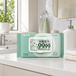 OEM ODM 60 Count Disinfecting Wet Wipes 99.99% H3N2 Influenza a Inactivation Hand Skin Soft Barrier Series Antibacterial Wipes