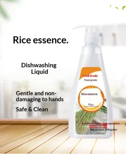 OEM ODM 800g Rice Essence Dishwashing Liquid Gentle Hand Dish Soap in Custom Pump Bottle