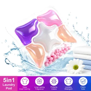 OEM ODM All in 1 Laundry Detergent Capsules 6 Chamber Laundry Washing Machine Capsules Laundry Pods