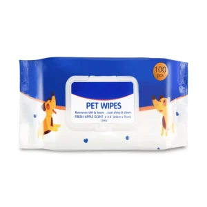 OEM ODM Aloe & Coconut Oil Infused Pet Cleaning Wipes Alcohol Free Thick Cotton Dog Cat Grooming Deodorizing Wipes 100pcs