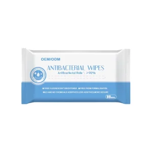 OEM ODM Antibacterial Cleaning Wipes 80pcs Non-Irritating Disinfecting Wipes for Household Use