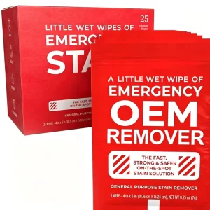 OEM ODM Clothing Stain Remover Wipes Eco-Friendly Non-Woven Individually Wrapped Travel Pack for All Fabrics