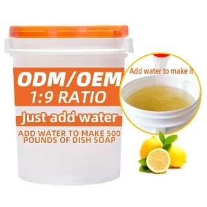 OEM ODM Concentrated Lemon-Scented Kitchen Dish Soap 25kg Liquid Detergent Masterbatch for Tableware