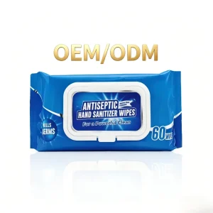 OEM ODM Custom Antibacterial Hand Cleansing Wipes Kills 99.9% of Germs for Hand Hygiene Alcohol-Free Private Label Supply