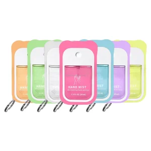 OEM ODM Custom Decontamination Mini Spray Hand Sanitizer Chemical 99.99% Germicidal Fruit Flavor Hand Wash Perfume Spray