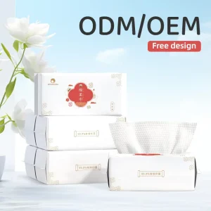 OEM ODM Custom Disposable Face Towels Non Woven Facial Cleansing Towel Thick Soft Makeup Remover Disposable Towelettes