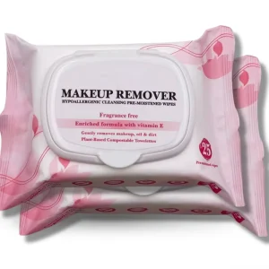 OEM ODM Custom Disposable Facial Towel Eco friendly Beauty Care Facial Cleaning Wipes 100% Plant Based Make up Remover Wipes
