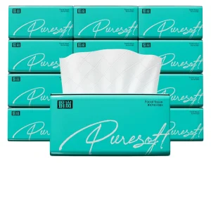OEM ODM Custom Logo Virgin Wood Pulp Facial Tissue 400 Sheets Per Pack Soft Absorbent Pocket Tissue 160x175mm
