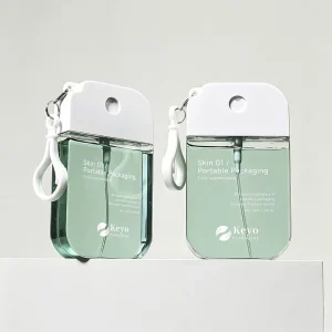 OEM ODM Custom Pocket Mini Spray Alcohol Hand Sanitizer Empty Refillable Plastic Perfume Spray Bottle with Key Chain Supplier