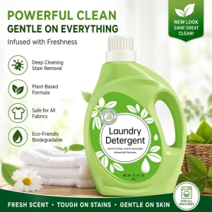 OEM ODM Custom Premium Liquid Laundry Detergent Effective Stain Removal & Brightening for Daily Use Best selling in Europe