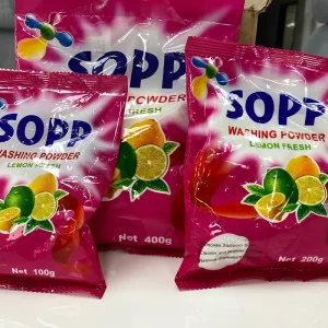 OEM ODM Disposable Lemon Scent Concentrated Laundry Detergent Fabric Care Stain Removal Deep Cleaning Washing Powder