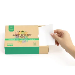 OEM/ODM Eco-Friendly Natural Biodegradable Detergent Sheet Washer Soap Strips Laundry Detergent Sheets