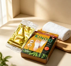 OEM ODM Gold Kinoki Cleansing Detox Foot Pads Premium Golden Pack Improve Sleep Relieve Fatigue Manufacturer Supply