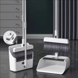 OEM ODM Household Sweeper Set Detachable 3 in 1 Multipurpose Long Reach Metal Pole for Pet Owner House Dustpan Brush Kit