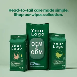 OEM ODM Hypoallergenic 100% Bamboo Fiber Pet Wipes Eco Friendly Cleaning Deodorizing Dog Cat Wipes Manufacturer