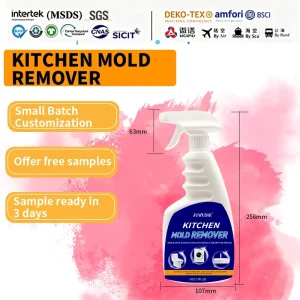 OEM ODM Kitchen Mold Remover Spray Powerful Mildew Cleaner Stain Eliminator Deep Cleaning for Kitchen Wall Tile Grout 500ml