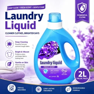 OEM/ODM Liquid Laundry Detergent for Dark and Bright Fabrics with Color Protection and Stain Removal