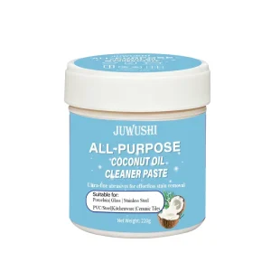 OEM ODM Manufacturer Coconut Oil Cleaner Paste, Eco-Friendly All-Purpose Formula for Ceramic Tiles, PVC and Steel, Non-Abrasive, 225g