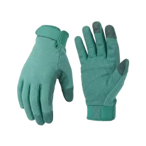 OEM/ODM Microfiber Work Gloves Silicone Printed Grip Palm Breathable Knitted Back Safety Gloves Customizable Logo