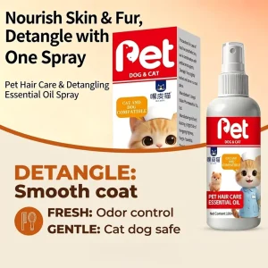 OEM ODM Plant Nourish Pet Fur Smoothing Mist Triple Protein Essence for Damaged Matted Pet Coat