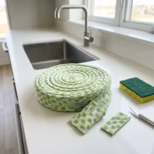 OEM/ODM Polyester Scouring Pad Fabric Roll for Kitchen Scrubber Sponges