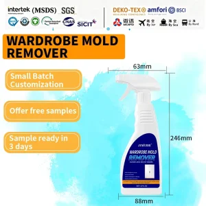 OEM ODM Private Label Anti Mold Stain Cleaner Commercial Wardrobe Mildew Remover Spray for Hotel Use 500ml