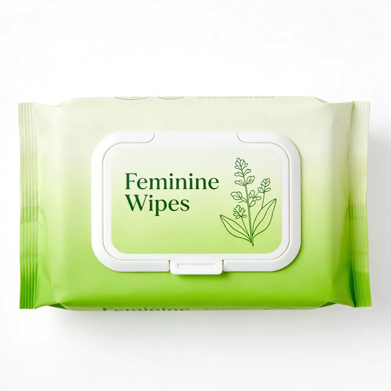OEM ODM Women’s Feminine Private Parts Care Moisturizing Cleaning Wipes Alcohol Free Pure Water Formula Mild Non Irritating