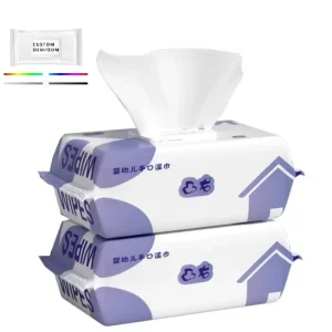 OEM Organic Non-Woven Baby Wet Tissues Free Sample Wet Cleansing Wipes for Babies Water Clean Wipes