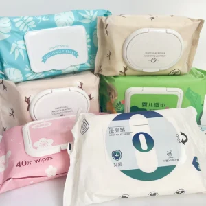 OEM PET Wet Wipes 100pcs/Pack Nonwoven Adult Cleansing Wipes White 20×20cm