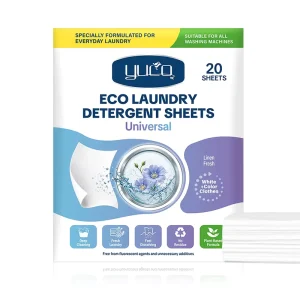 OEM Portable Plant Based Laundry Detergent Sheets Fresh Linen Scent 14x11cm Laundry Washing Strips