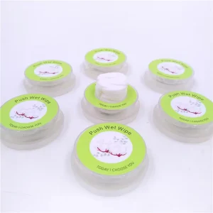OEM Premium Non-Woven Custom Push Wet Wipe Disposable Portable Package Push Wet Wipes for Cleaning