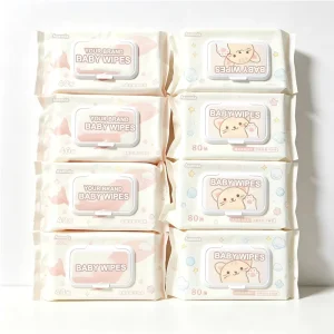 OEM Private Custom Label Eco Friendly Baby Wipes 15x20cm Organic Natural Soft Non Woven Alcohol Free Moisturizing