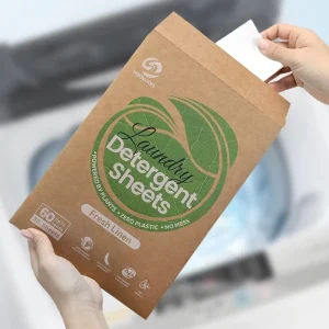 OEM Private Label Cleanser Detergent Sheets Type and Eco Friendly Feature Customized Washing Laundry Sheets with Enzyme