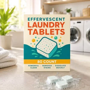 OEM Private Label Compressed Natural Fragrance Laundry Wash Tablets