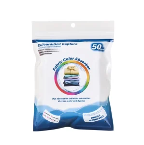OEM Private Label Disposable Dye Trapping Tablets Heavy Metal Ions Remover for Brightening Clothes for Color Absorber Sheet