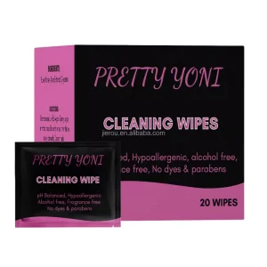OEM Private Label Individual Wrapped Feminine Hygiene Intimate Cleansing Wipes with Customized Brand